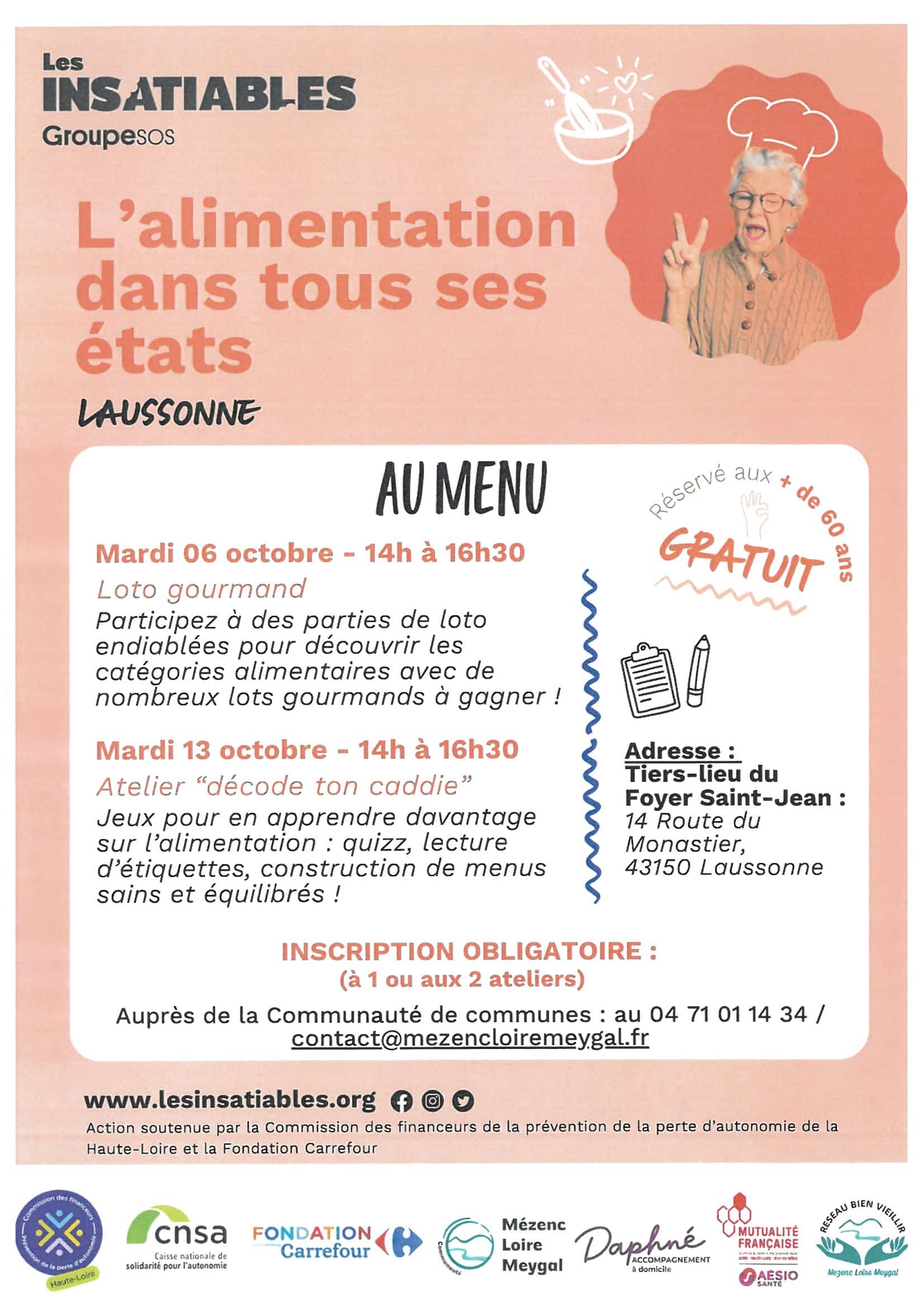 ATELIER LAUSS 6 ET 13 OCT 26